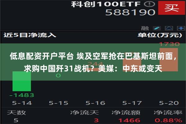 低息配资开户平台 埃及空军抢在巴基斯坦前面，求购中国歼31战机？美媒：中东或变天