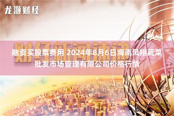 融资买股票费用 2024年8月6日海南凤翔蔬菜批发市场管理有限公司价格行情