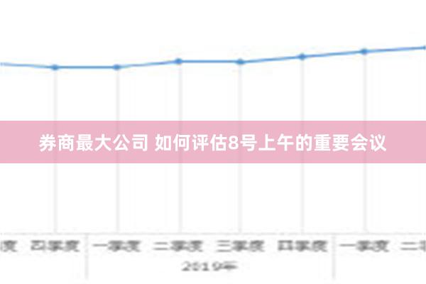 券商最大公司 如何评估8号上午的重要会议